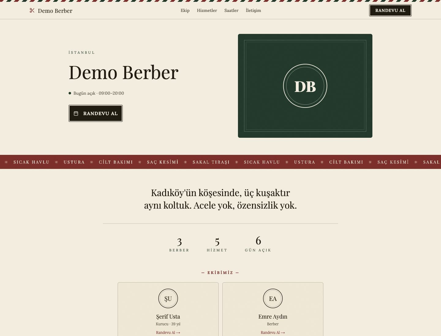 BarberBook ekran görüntüsü