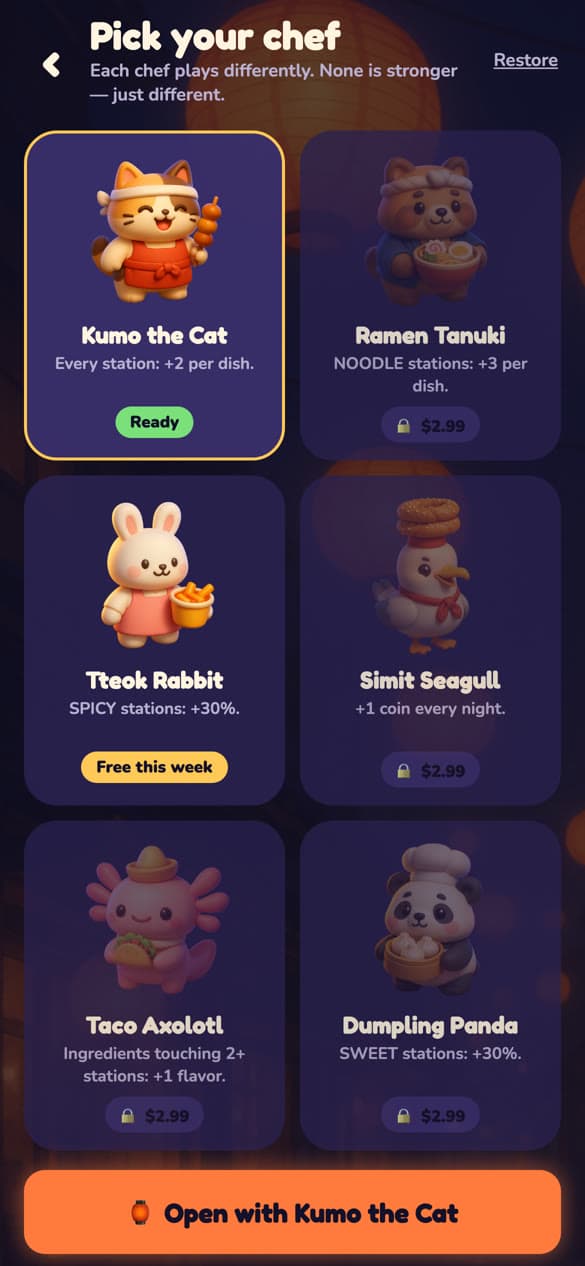 Sizzle Street ekran görüntüsü